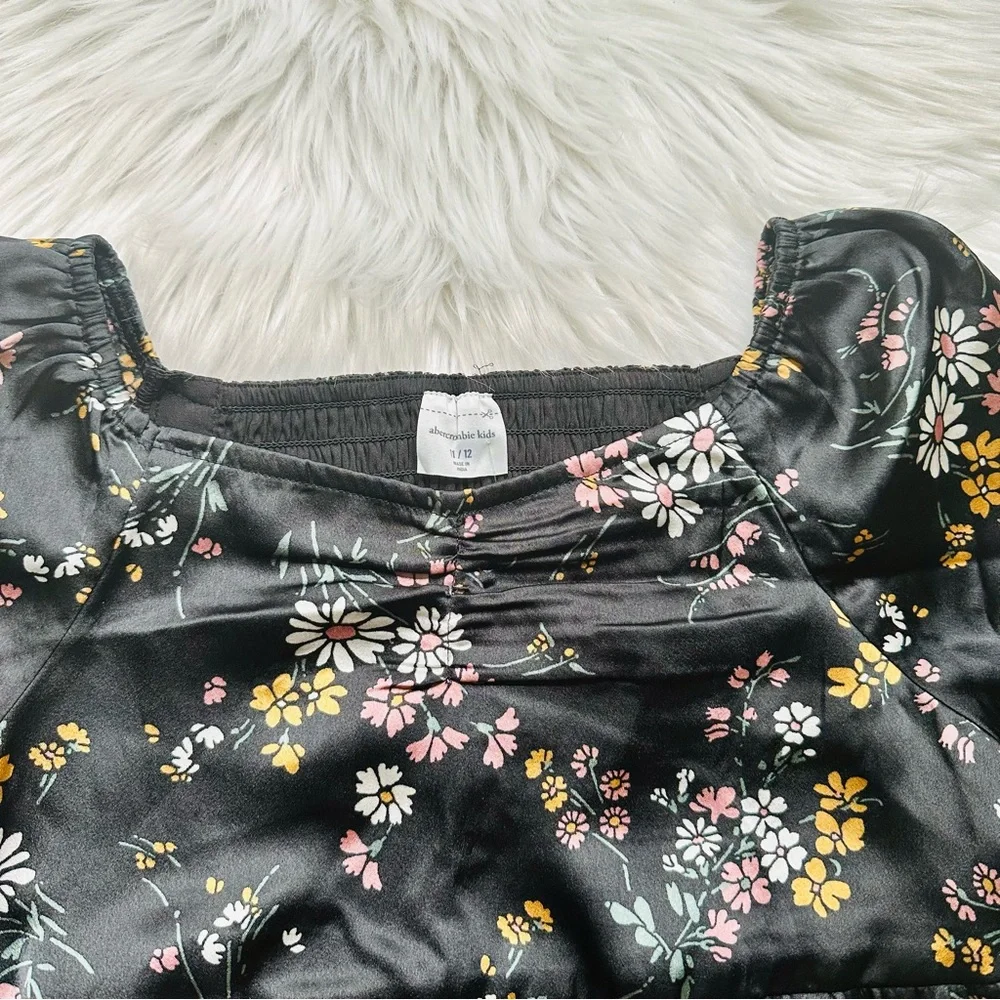 NWT Abercrombie & Fitch Long Sleeve Satin Dress, 12